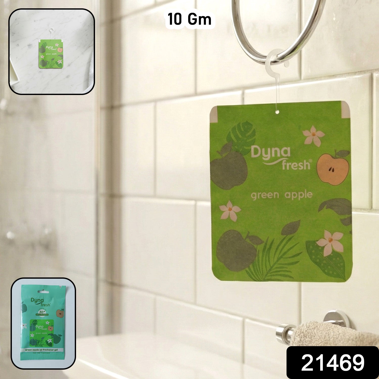 Fresh green apple fragrance gel deodorizer